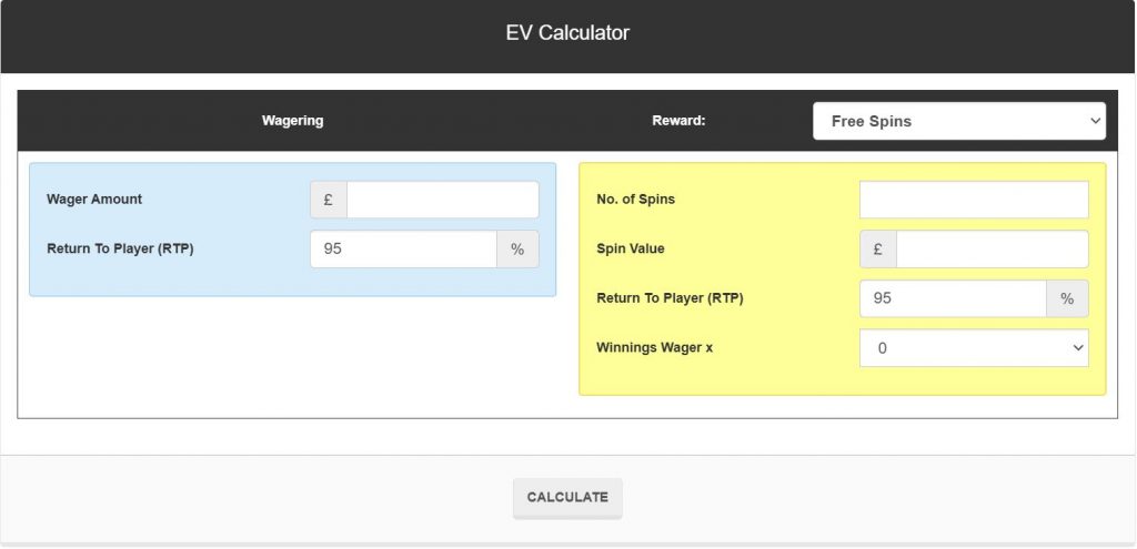 EV Calculator tool.